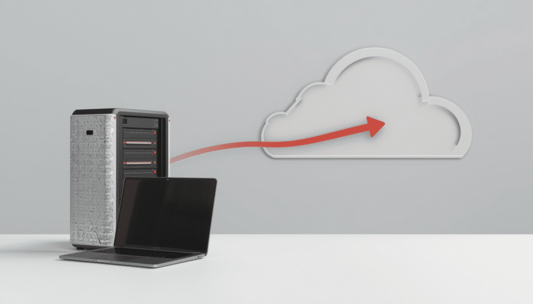 serveur ou cloud PME infrastructure informatique entreprise moderne
