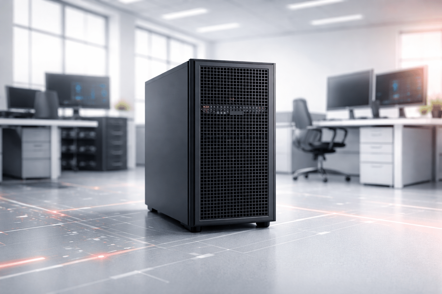 serveur informatique entreprise PME bureau moderne